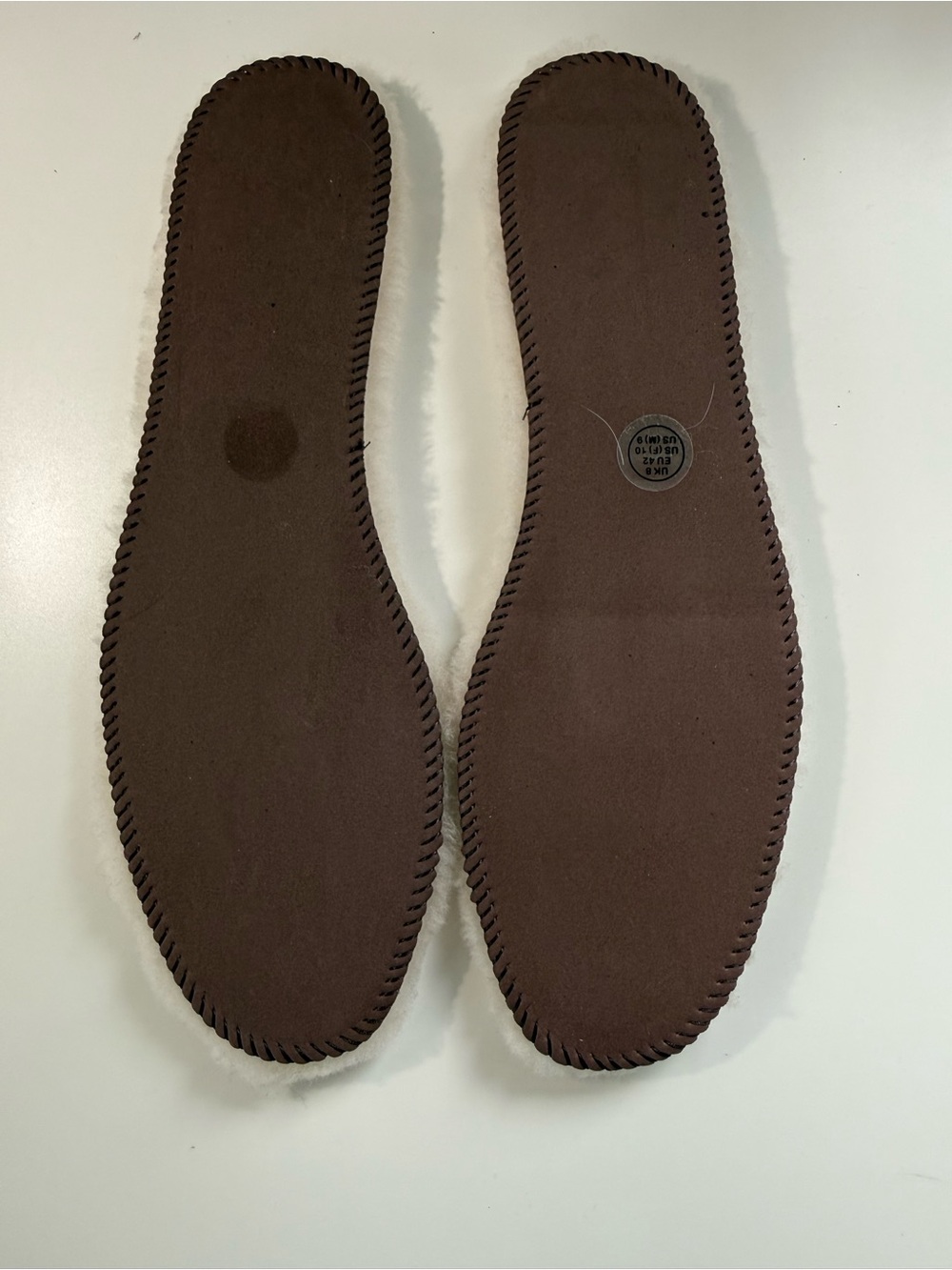 Hunter Luxury Shearling Insoles Cream‎ Wool Sheepskin Rain Boot Liners Size 10 - Picture 3 of 4